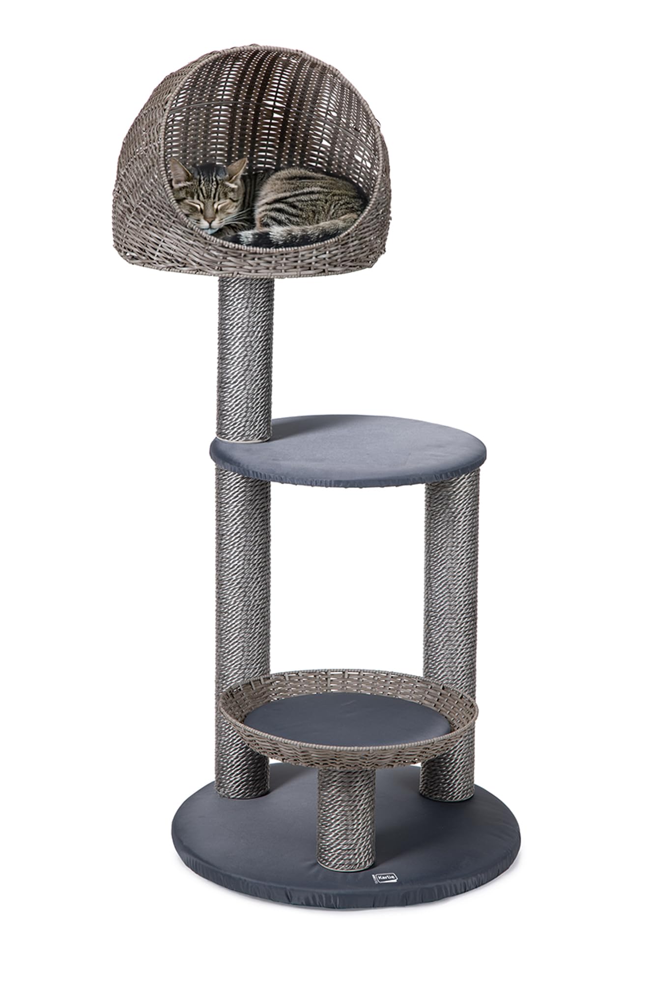 karlie-rixy-outdoor-kratzbaum-56x56x129-5-cm-grau-polyrattan image 2