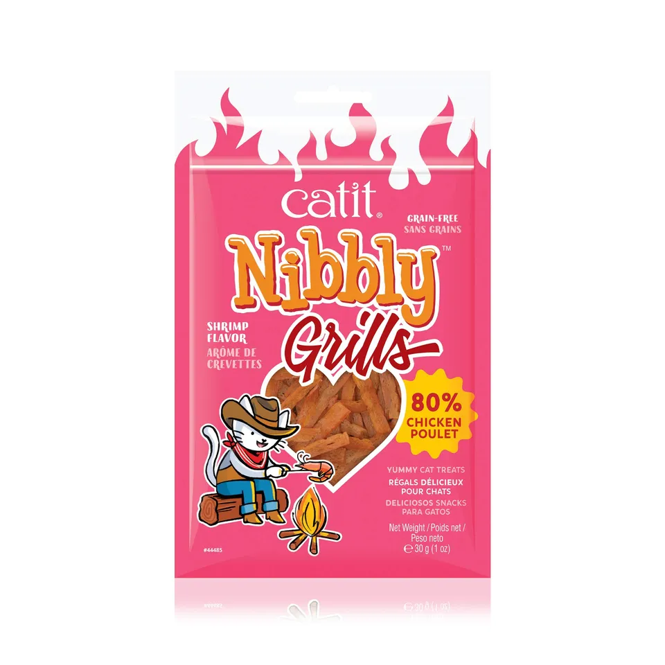 catit-nibbly-grills-kaustreifen-huhn-garnelen-f-r-katzen-30-g image 1