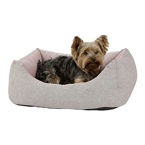kerbl-pet-kuschelbett-golden-60-x-70-x-23-cm-rot-braun image 6