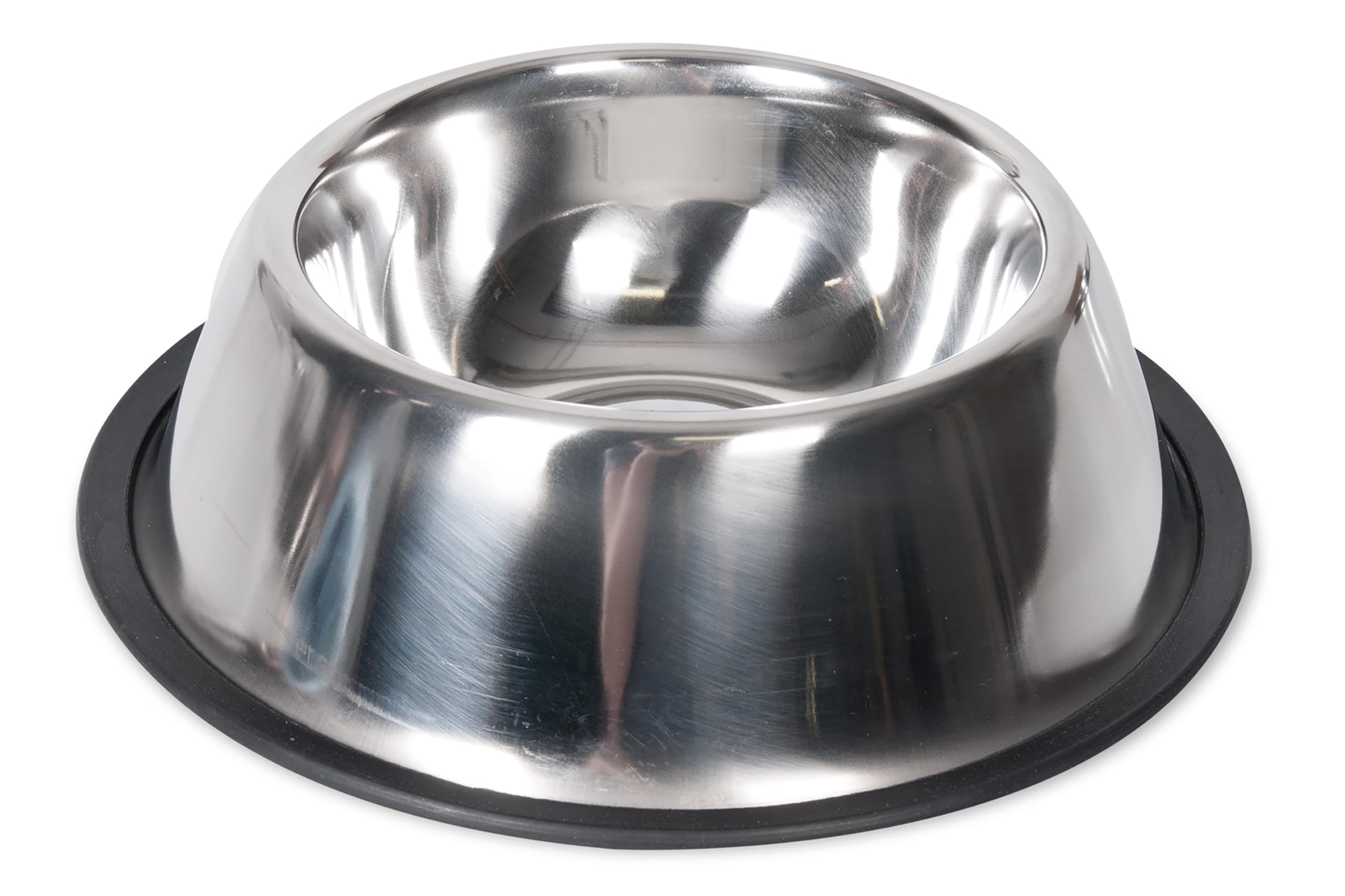 karlie-inox-cocker-hundenapf-edelstahl-900-ml-mit-gummirand-durchm-16-21-cm image 1