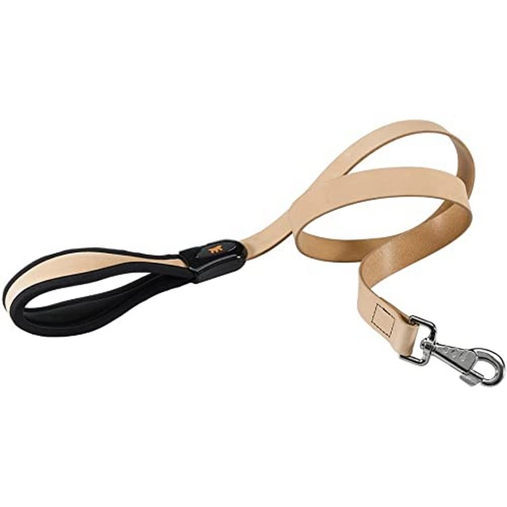ferplast-giotto-leder-hundeleine-120-cm-x-25-mm-beige-gepolstert image 1