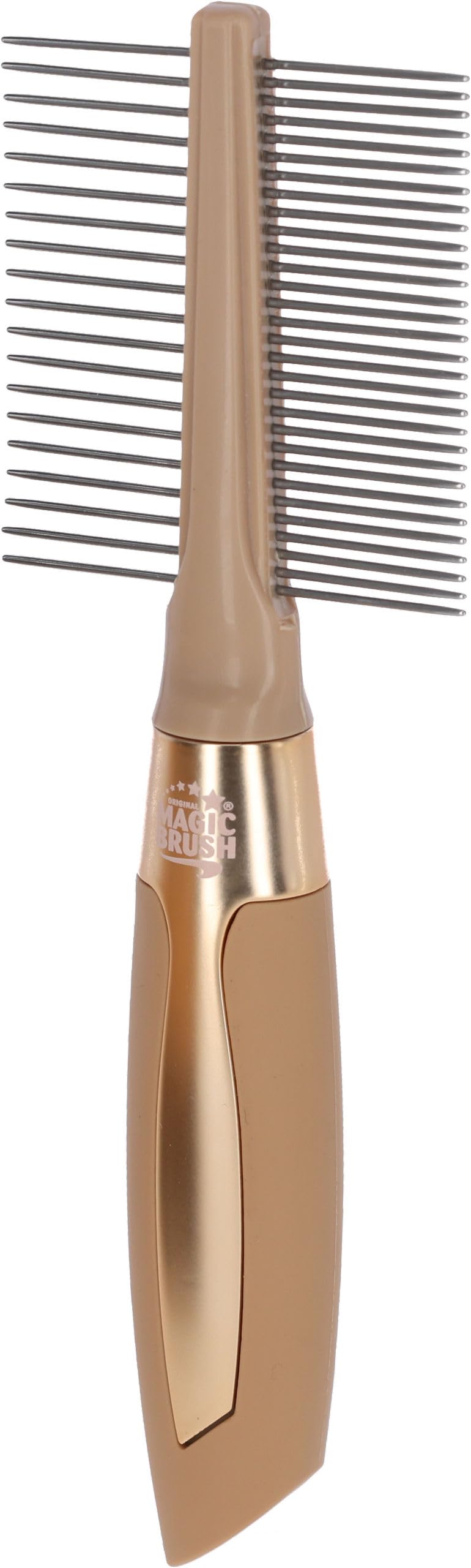 kerbl-magicbrush-fellkamm-fein-grob-6-5x21-cm-golden-kamm-f-r-hund-und-katze image 2