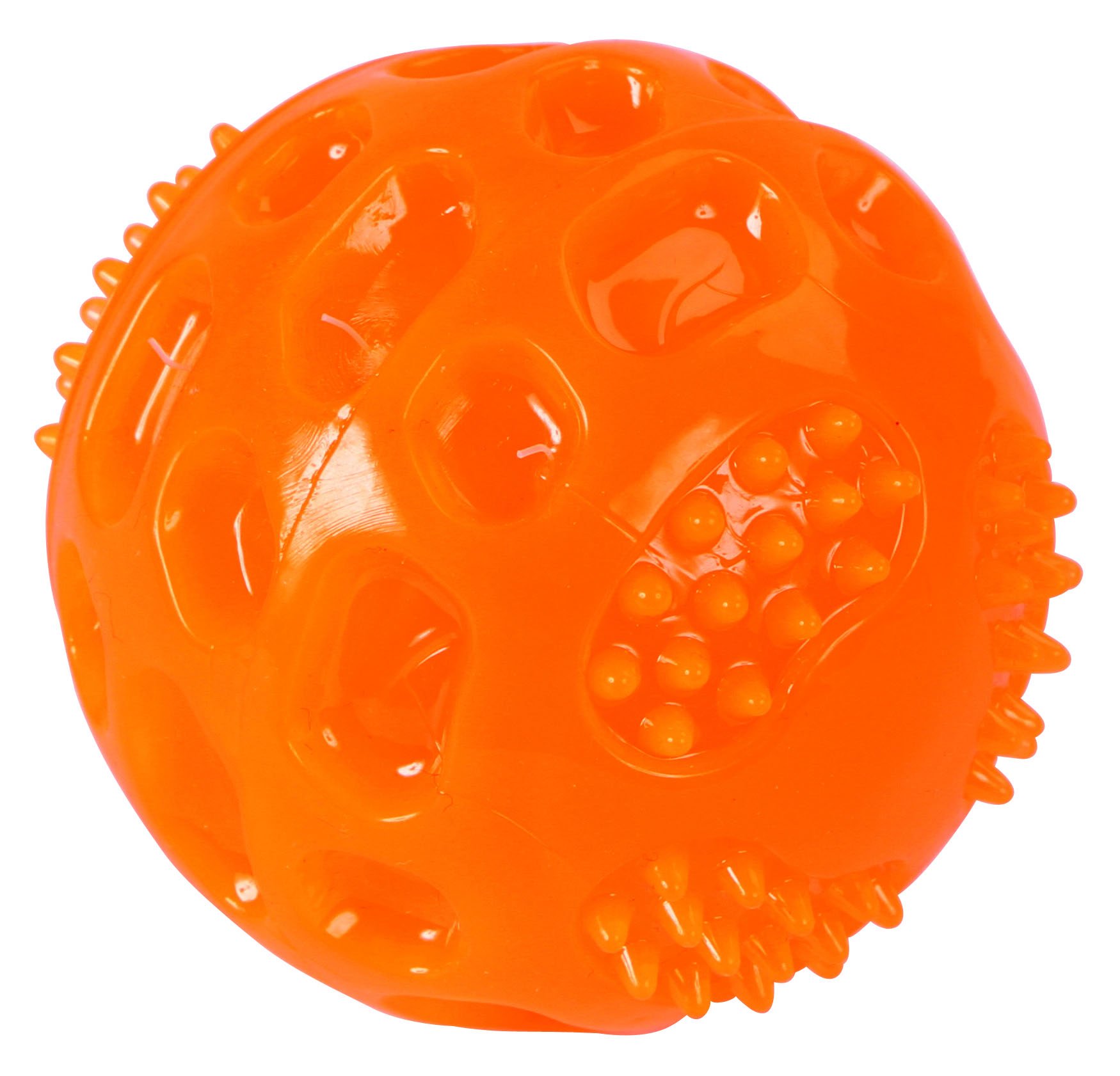 kerbl-pet-ball-toyfastic-quietschball-6-cm-orange-hundespielball image 1