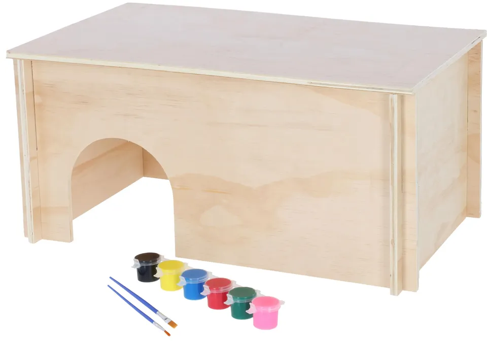 kerbl-pet-nagerhaus-zum-bemalen-50x29x24-cm-bunt-holz image 1