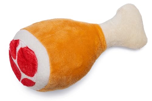 karlie-hundespielzeug-keule-pl-sch-beige-14-x-8-x-6-cm-mit-squeaker image 4