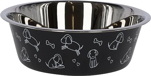 kerbl-pet-edelstahlnapf-mit-motiv-schwarz-4000-ml image 6