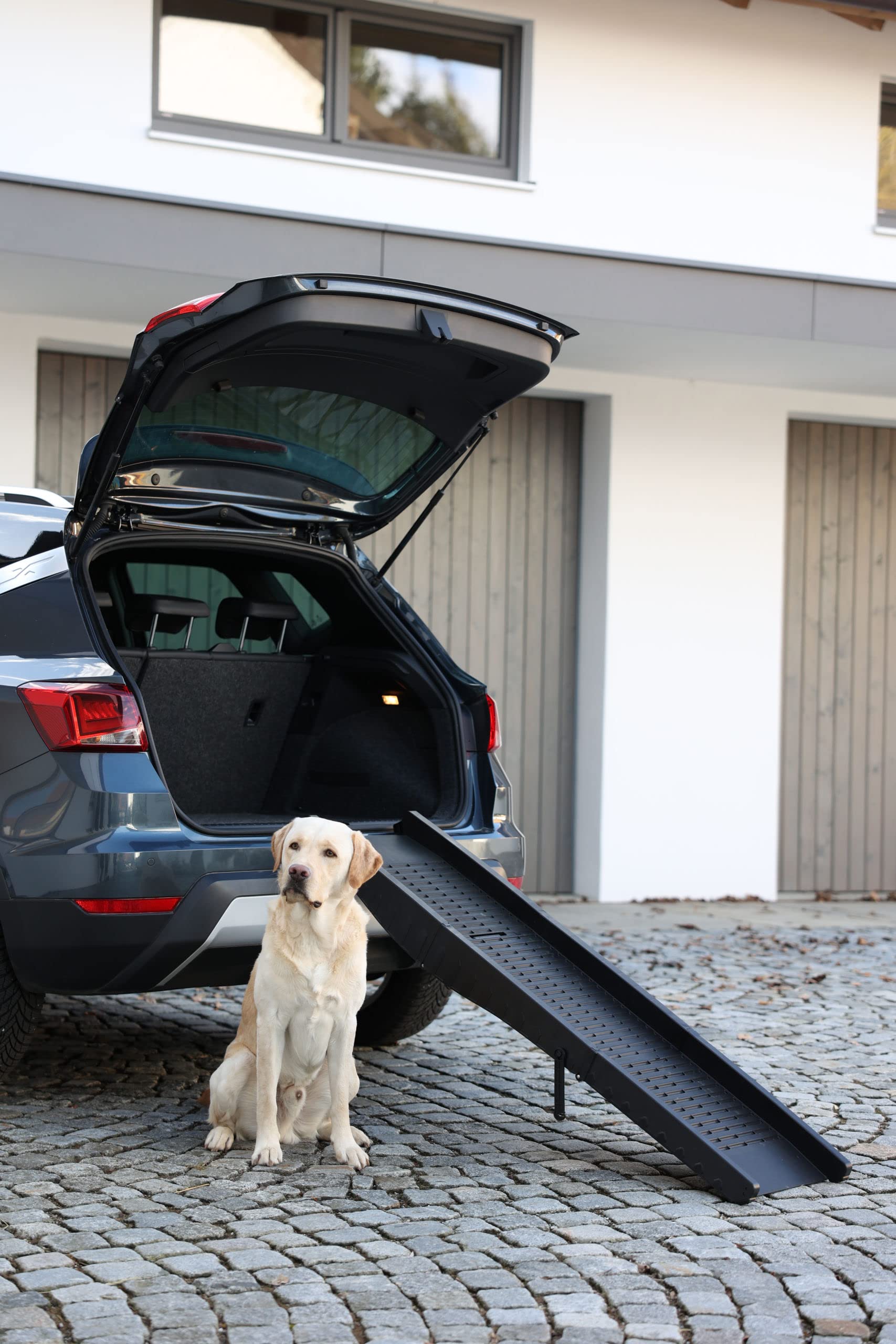 kerbl-pet-hunderampe-152-x-41-cm-schwarz-bis-75-kg-3-fach-faltbar image 3