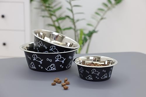 kerbl-pet-edelstahlnapf-mit-motiv-schwarz-900-ml-hundenapf image 7