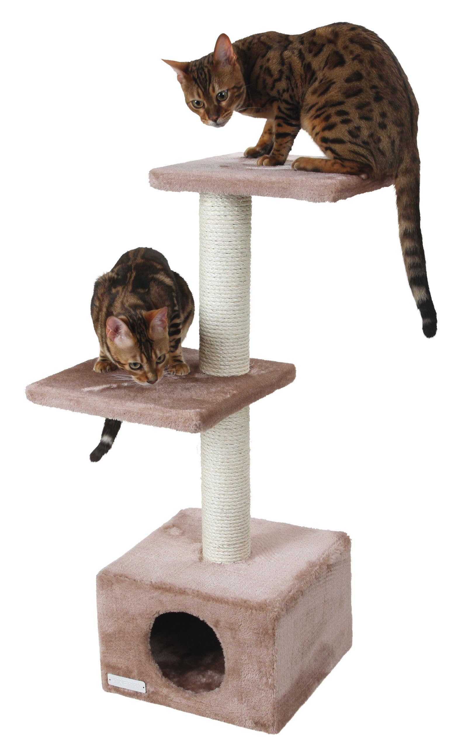 kerbl-pet-kratzbaum-venus-sweet-schwarz-30x30x85-cm-mit-h-hle image 6