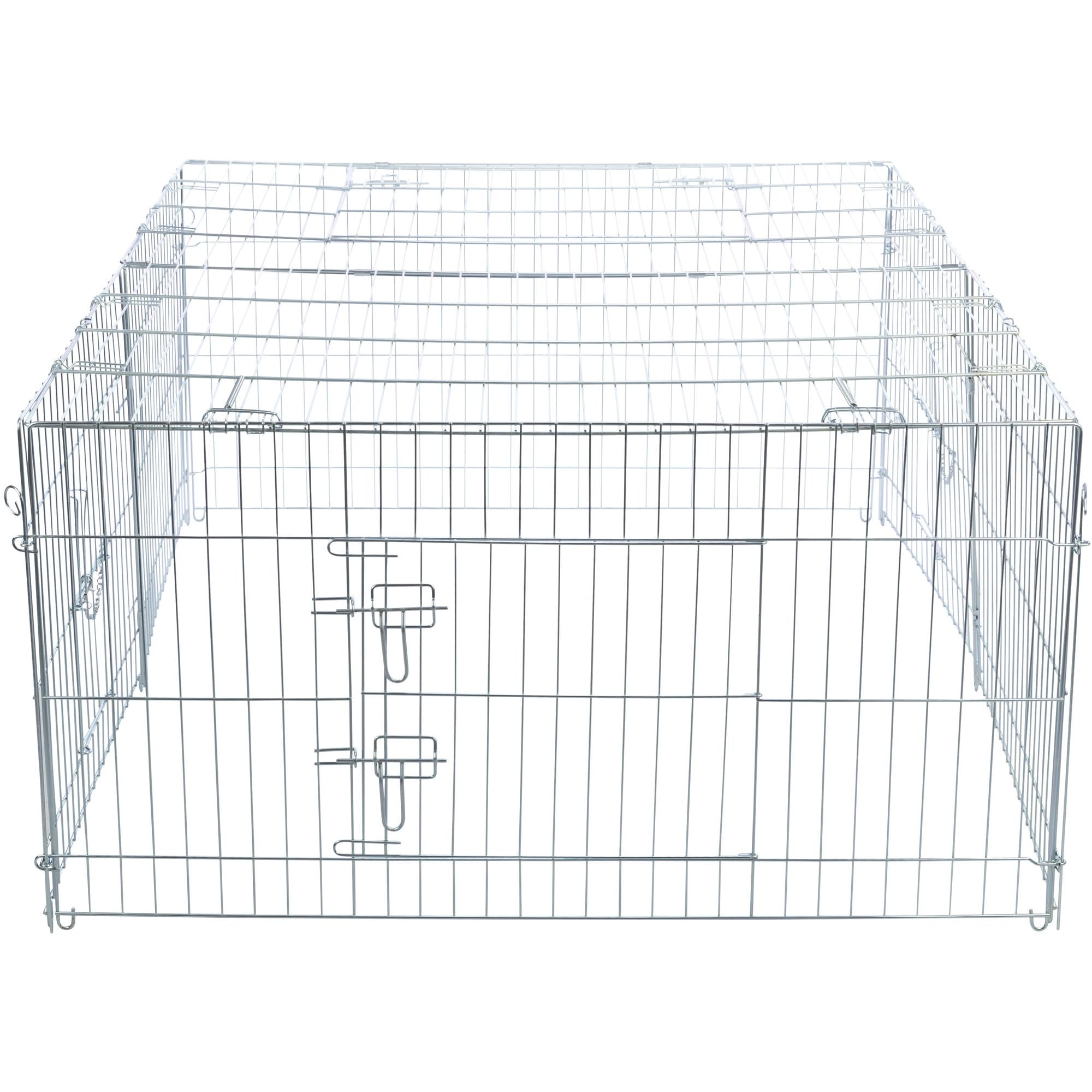 trixie-natura-freilaufgehege-mit-abdeckung-verzinkt-144-x-58-x-116-cm image 7