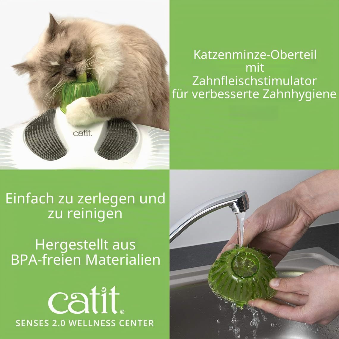 catit-senses-2-0-wellness-center-f-r-katzen-mit-massageb-rsten-und-katzenminze image 5