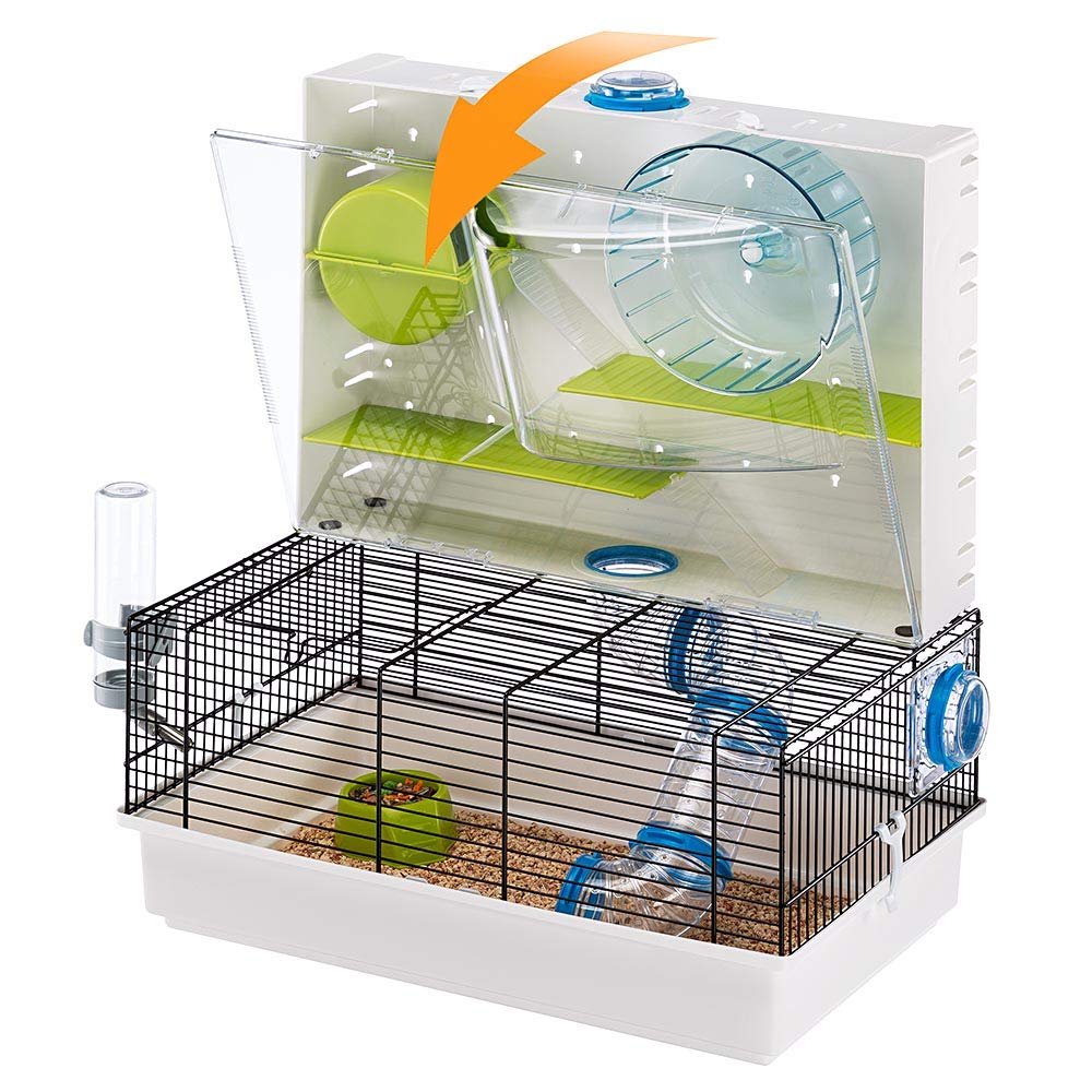 ferplast-olimpia-habitat-hamsterk-fig-46-x-29-5-x-54-cm-schwarz-mit-spielbereich image 2