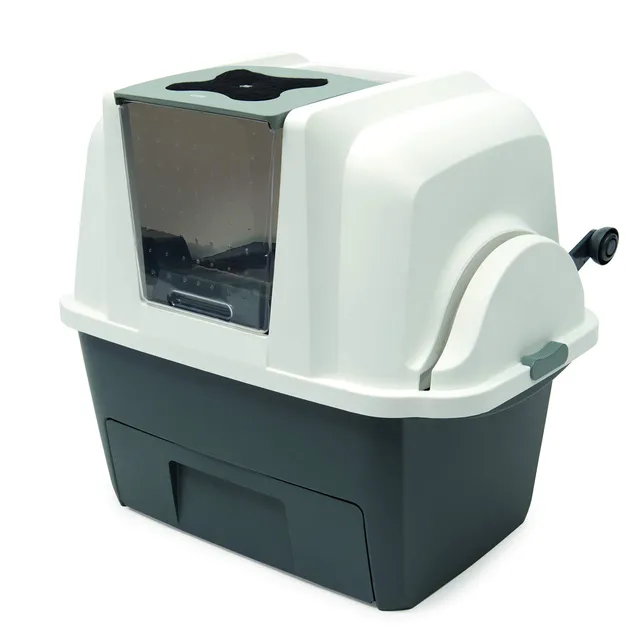 catit-smartsift-katzentoilette-mit-selbstreinigung-wei-grau-67-x-48-x-46-cm image 1