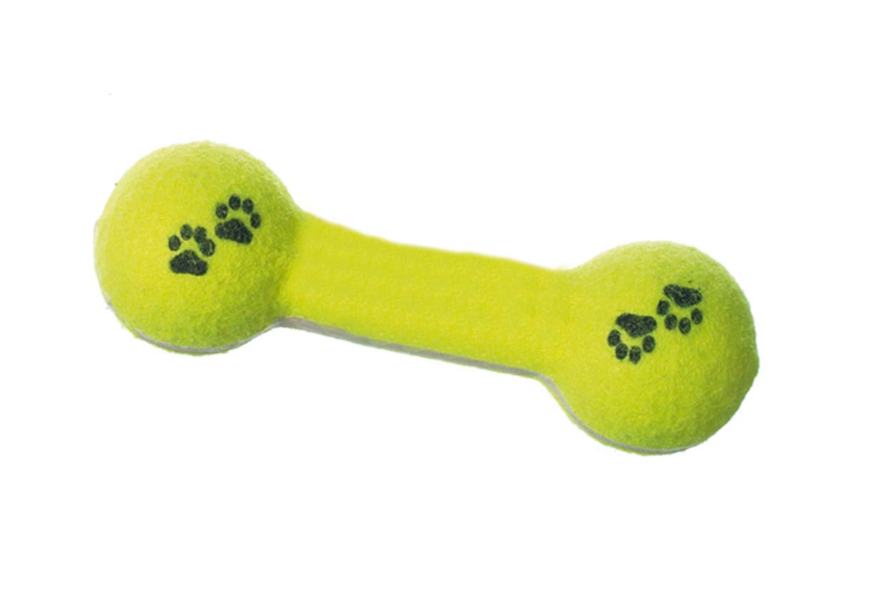 karlie-tennisspielzeug-30-15-hantel-20-cm-gelb image 1