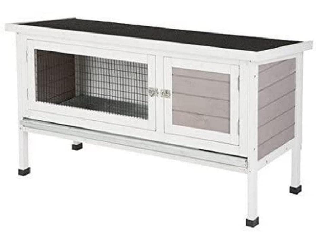 kerbl-pet-nagerhaus-freddy-kleintierstall-aus-holz-grau-wei-116-x-45-x-62-cm image 1