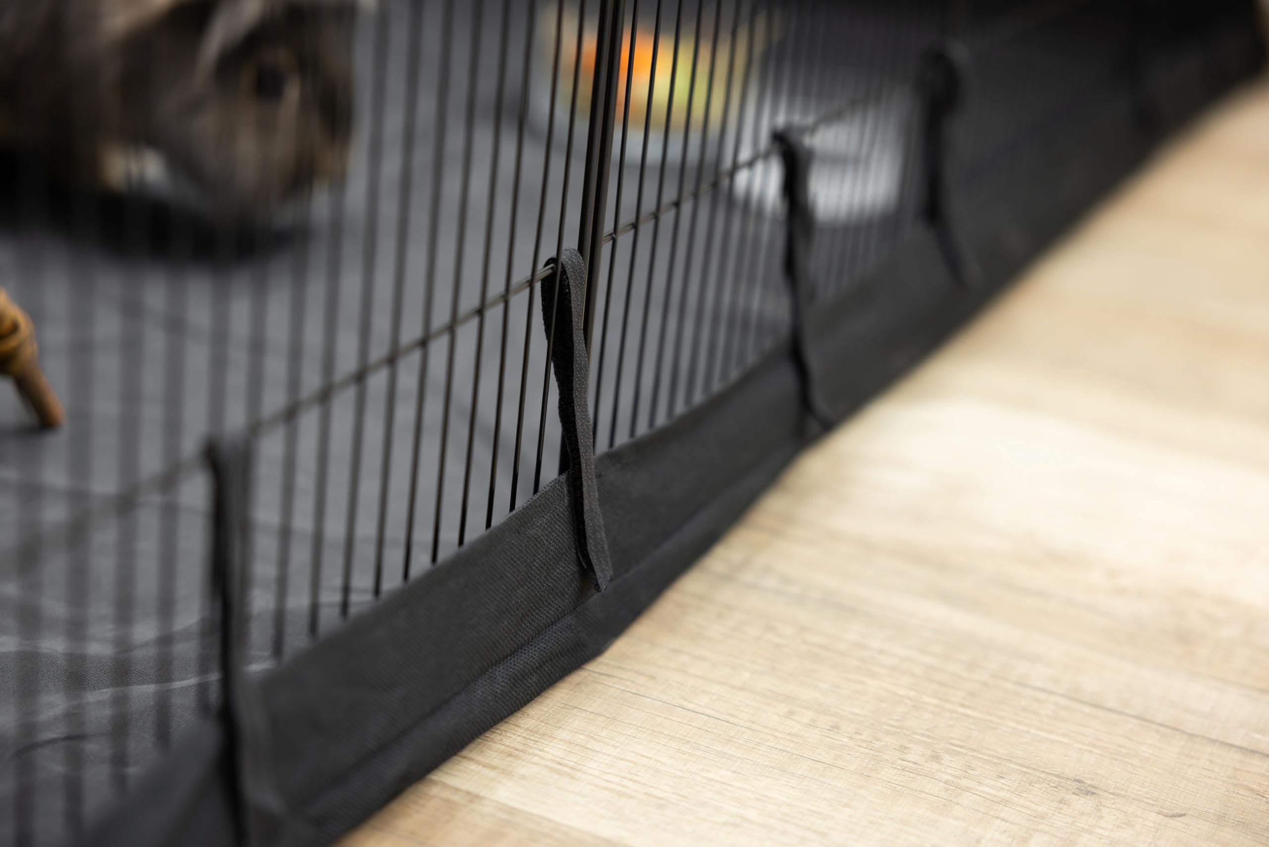 kerbl-pet-indoor-gehege-hoppla-schwarz-144x72x72-cm-f-r-kaninchen-und-nager image 5