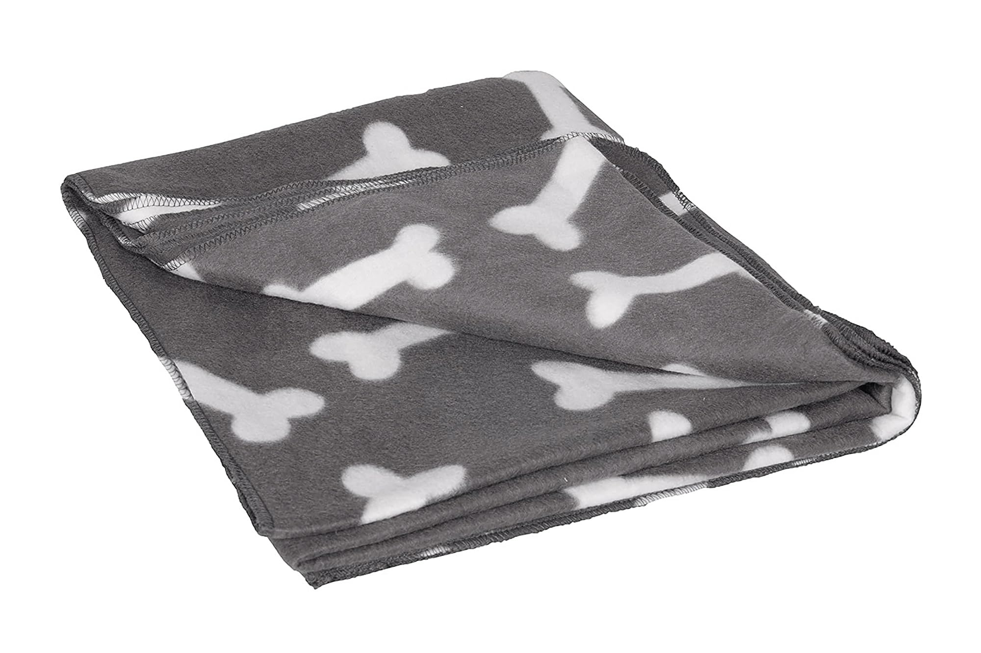 karlie-fleecedecke-f-r-hunde-mit-knochenmotiv-grau-100x70-cm image 2