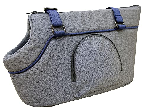 kerbl-pet-tragetasche-marie-hundetragetasche-grau-blau-46x23x25-cm image 4