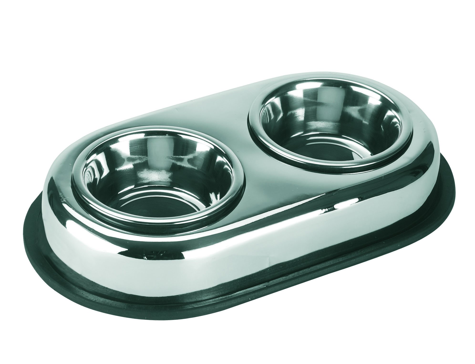 kerbl-pet-edelstahlnapf-duo-2-x-450-ml-rutschfest image 1