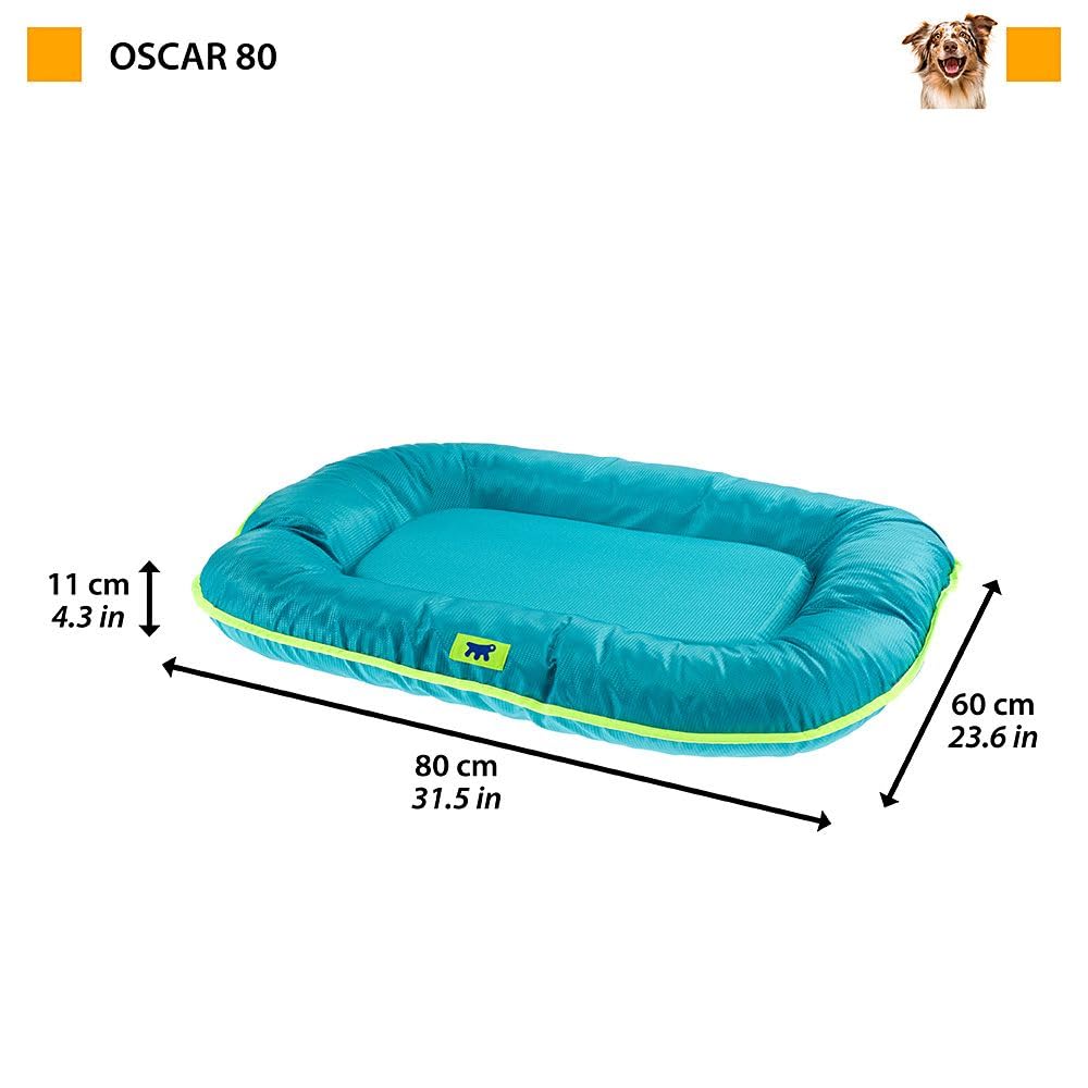 ferplast-oscar-110-wasserdichtes-hundekissen-110-x-70-x-h-8-cm-grau-waschbar image 2