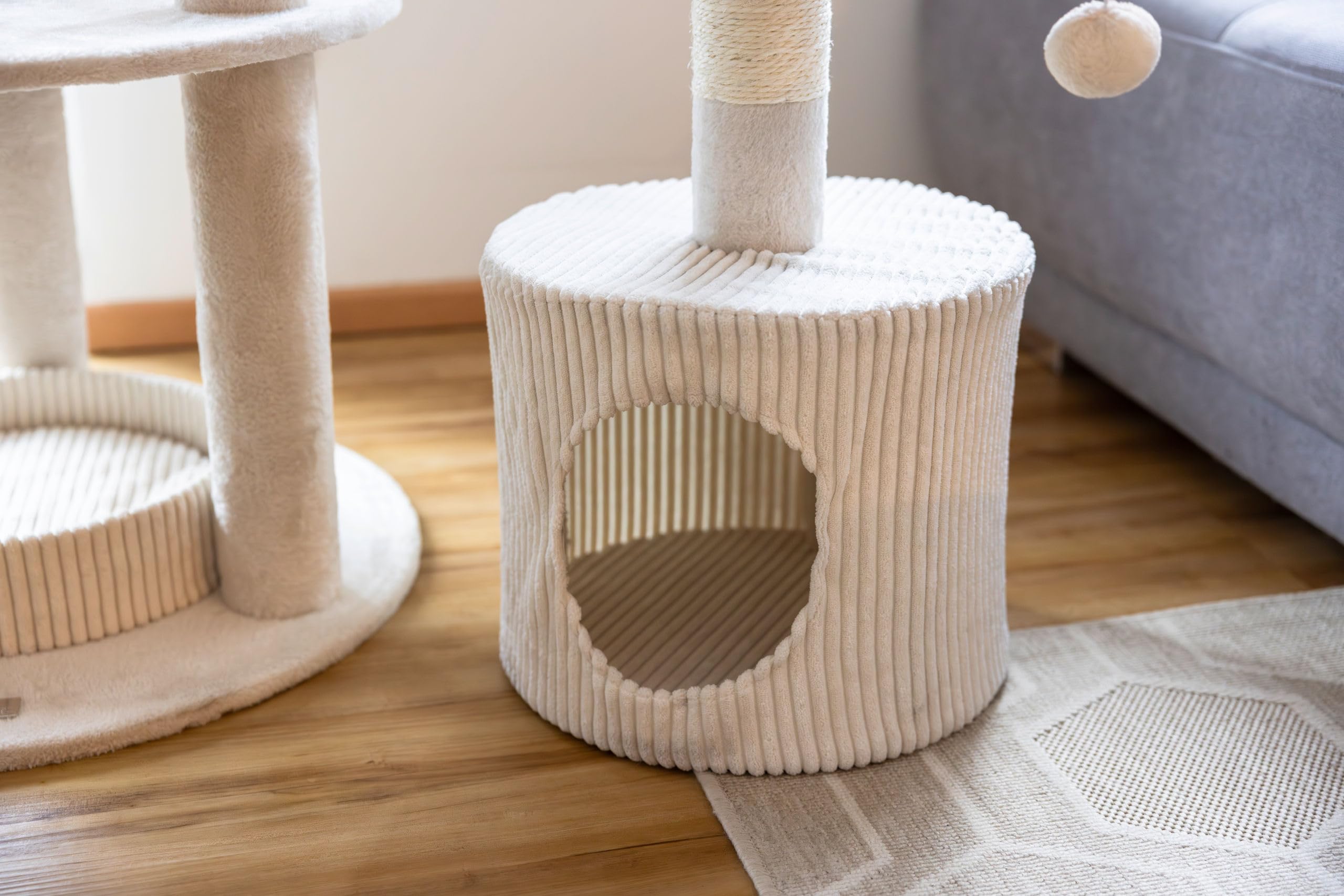 kerbl-pet-kratzbaum-annika-beige-164-cm-katzenkratzbaum-aus-holz-mit-sisal image 4