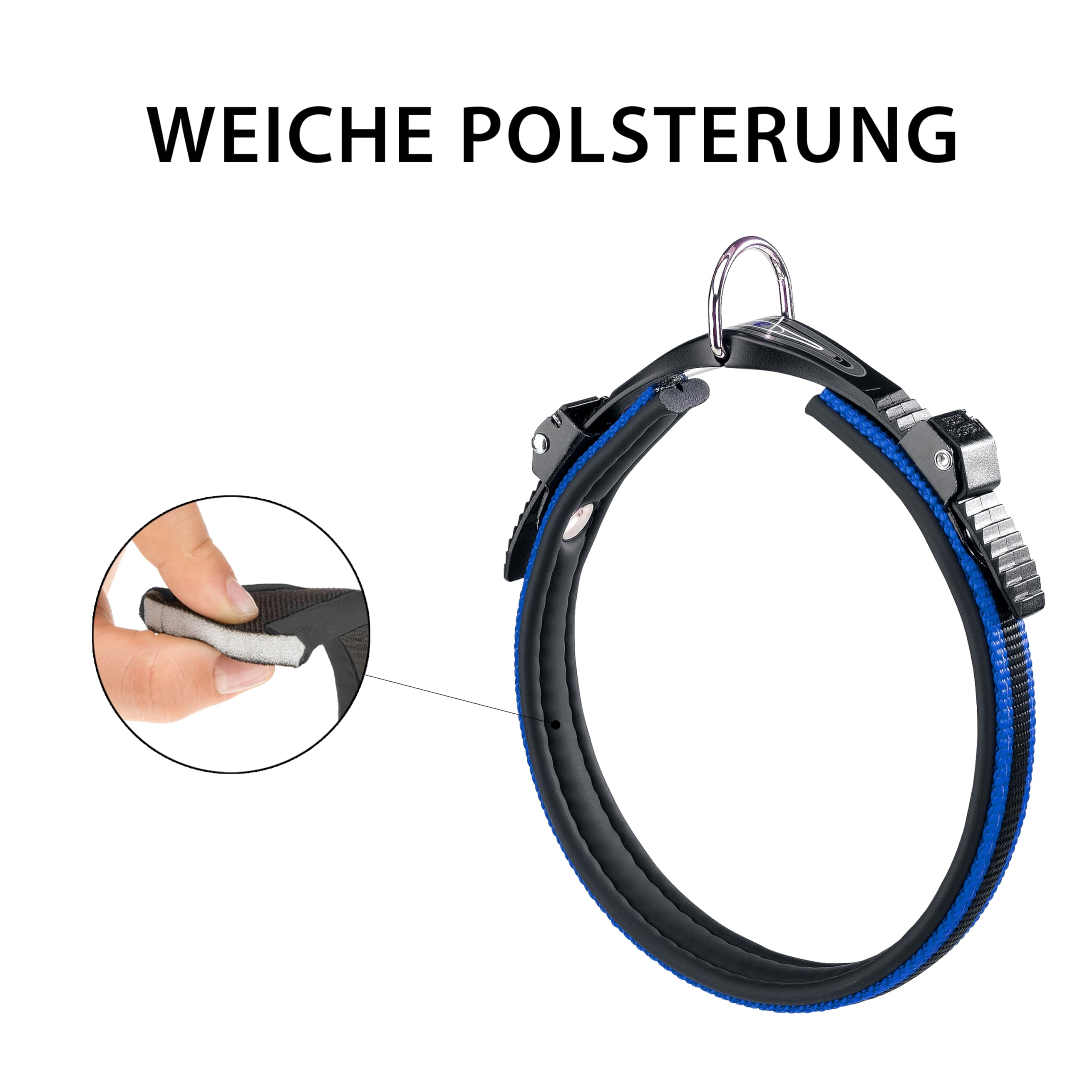 ferplast-ergocomfort-c15-42-hundehalsband-nylon-blau-34-42-cm image 5