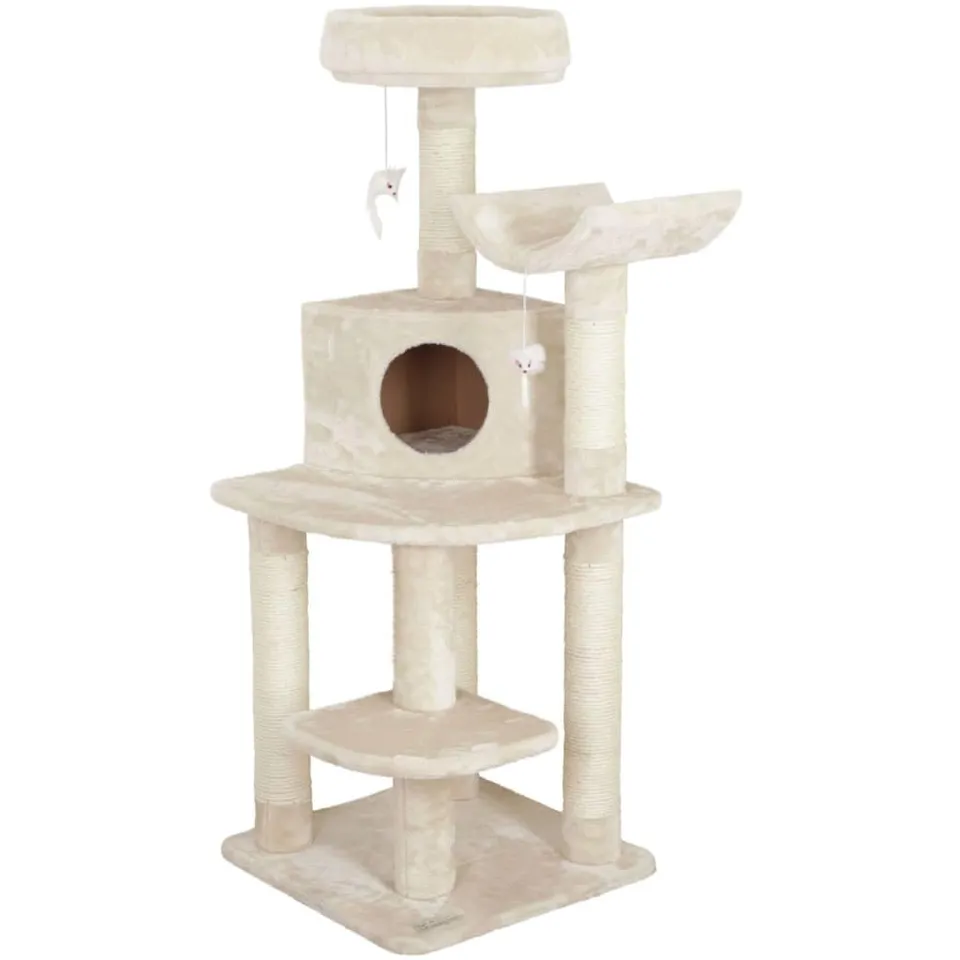 kerbl-pet-zirkonia-eck-kratzbaum-beige-50-x-60-x-130-cm-holz-pl-sch-sisal image 1