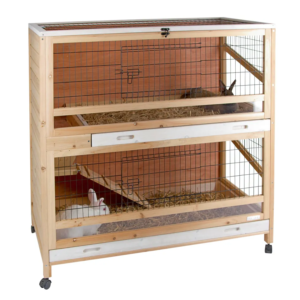 kerbl-indoor-deluxe-kleintierk-fig-115x60x118-cm-holz-2-etagen image 1
