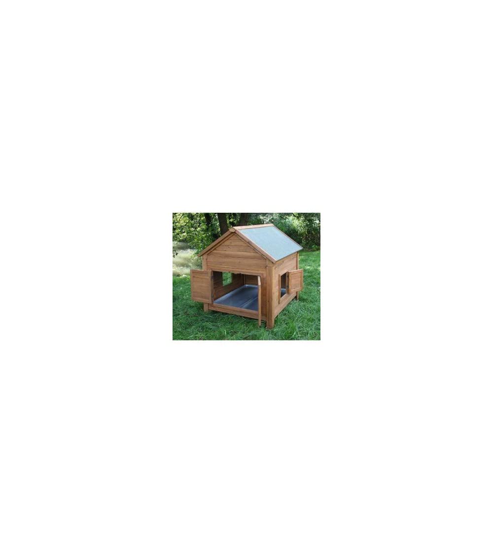 kerbl-kleintierstall-f-r-h-hner-oder-kaninchen-105-x-100-x-108-cm-holz-mit-bitum image 2
