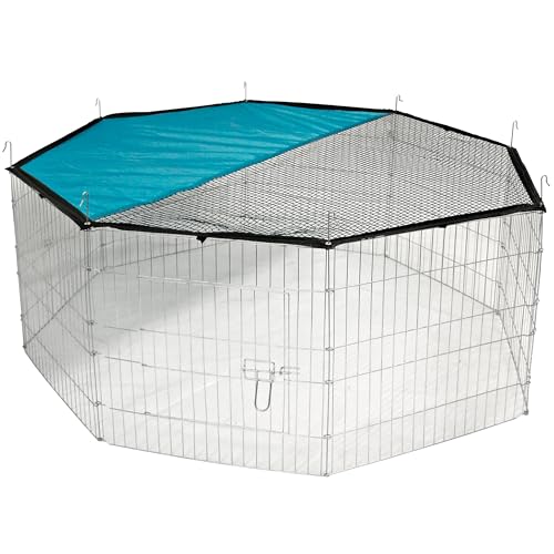 kerbl-pet-sonnenschutz-abdecknetz-f-r-freigehege-8-elemente-143-cm image 8