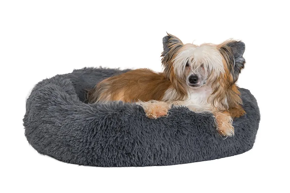 karlie-agnes-hundebett-rund-polyester-grau-58-5x58-5x14-cm image 1
