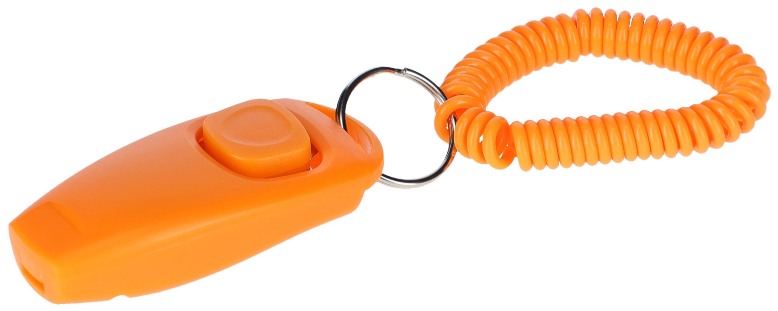 kerbl-pet-clicker-und-pfeife-2in1-orange-8-cm image 1