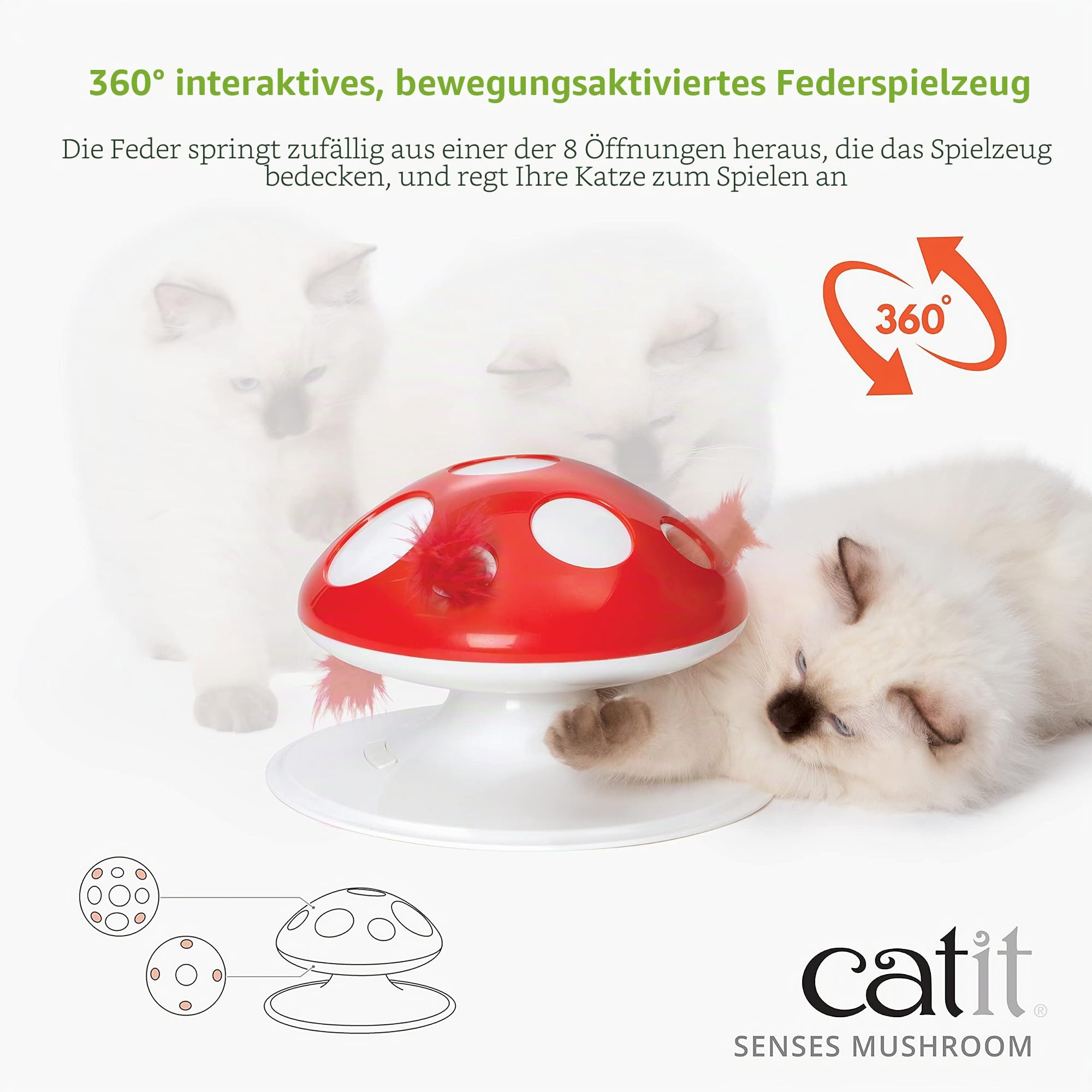 catit-senses-2-0-fliegenpilz-interaktives-360-federspielzeug-f-r-katzen image 2