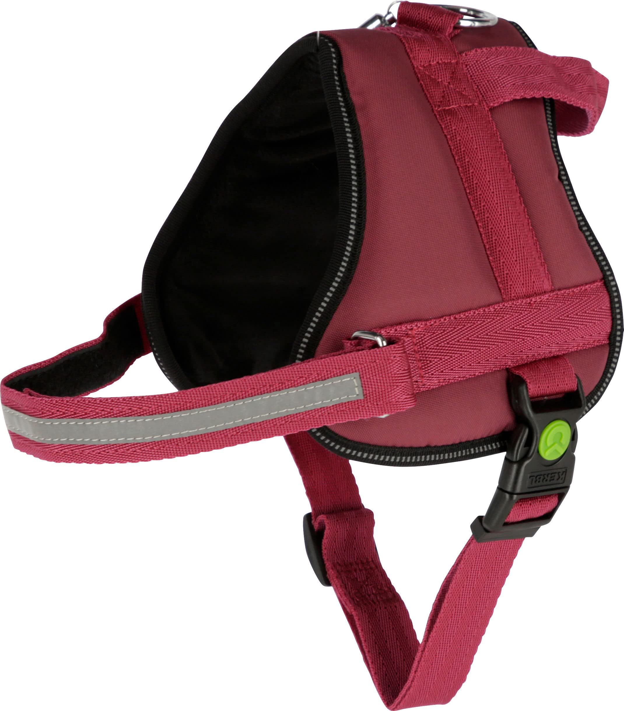 kerbl-pet-geschirr-maestro-2-0-burgundy-15-mm-x-45-60-cm-mit-adresstube image 2