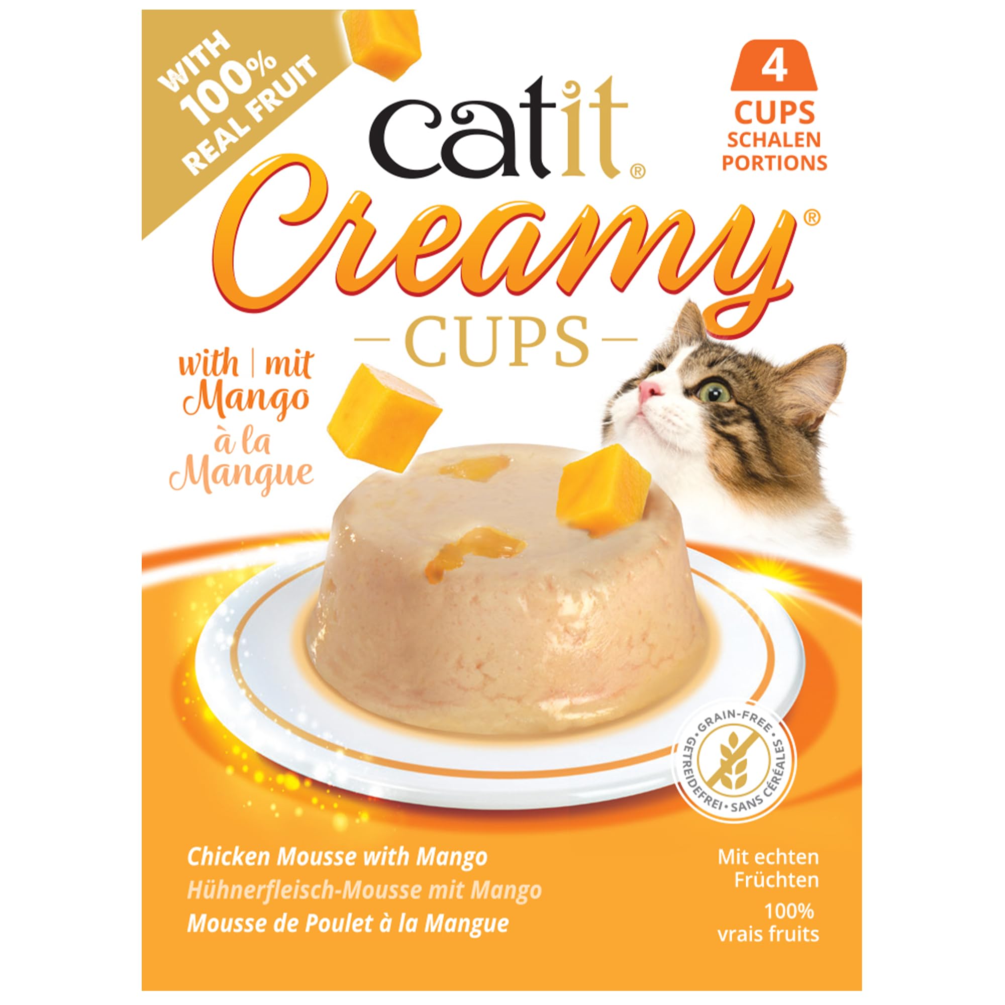 catit-creamy-cups-huhn-mit-mango-4-x-25-g-getreidefrei image 1