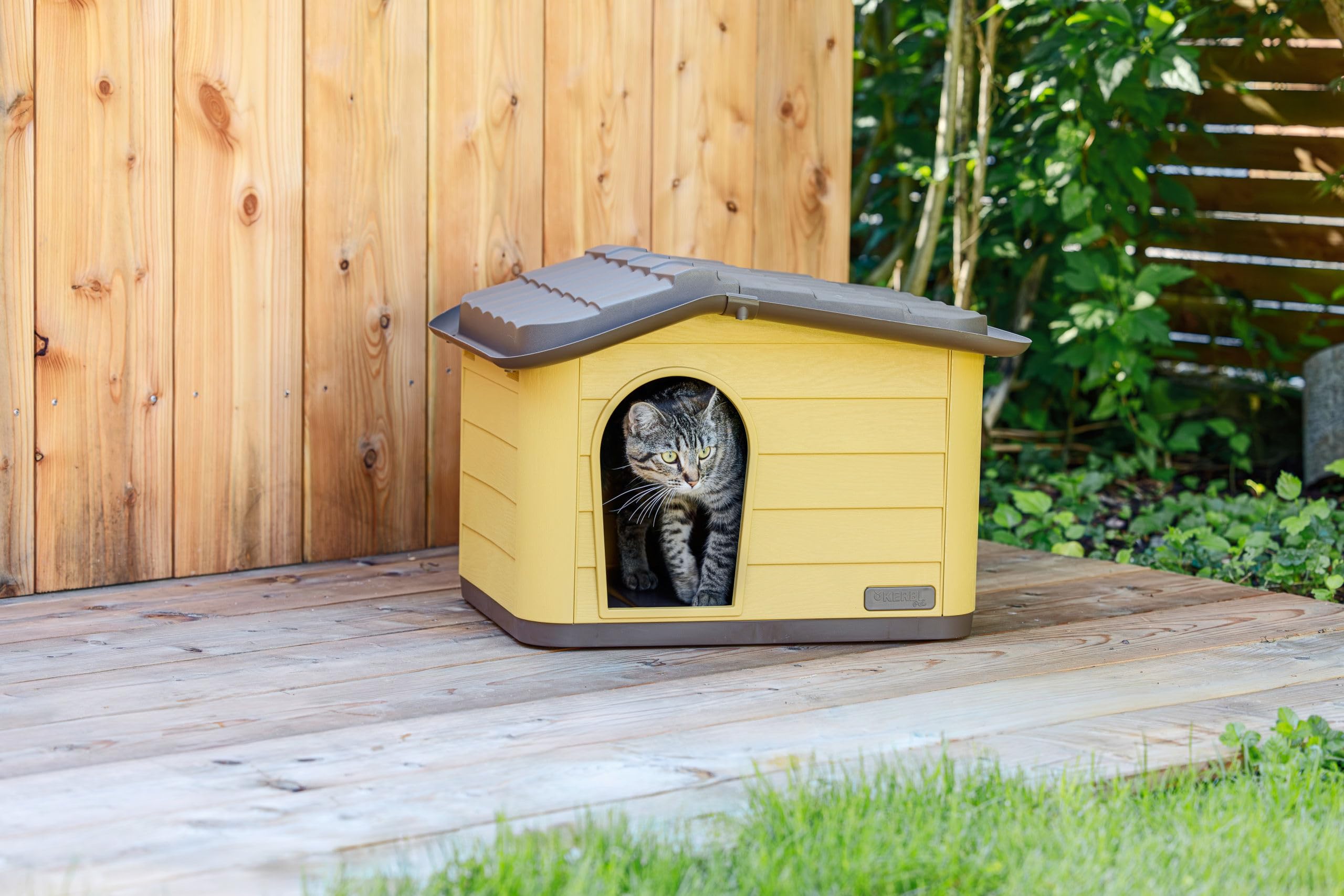 kerbl-pet-katzenhaus-paola-eco-honey-schwarz-60-x-51-x-41-cm image 7
