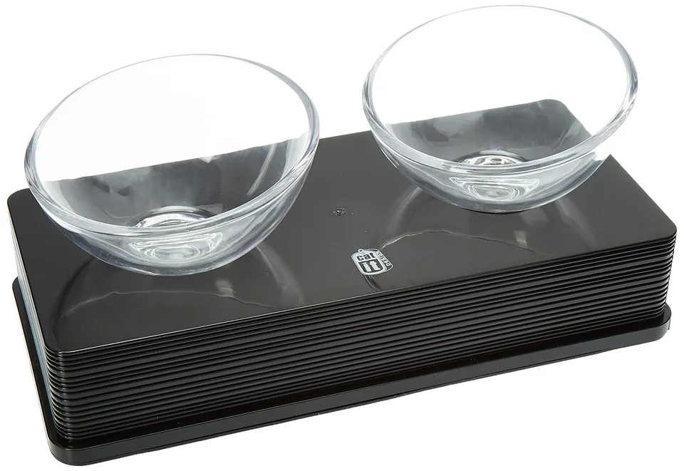 catit-style-glass-diner-erh-hter-glasnapf-schwarz-gl-nzend-2-x-200-ml image 1