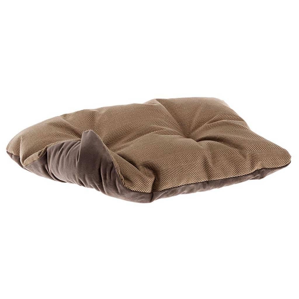ferplast-chester-80-hundebett-katzenbett-sofa-braun-tweed-samt-78-x-56-x-h-22-cm image 2