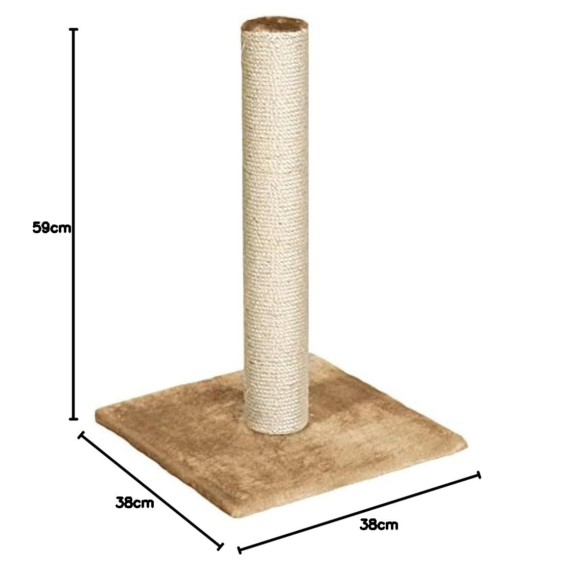 karlie-lisa-kratzbaum-pl-sch-sisal-beige-38x38x59-cm image 4