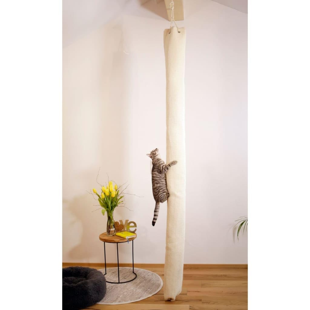 kerbl-pet-klettersack-climber-f-r-katzen-beige-16-cm-h-he-240-cm-sisal-deckenmon image 2
