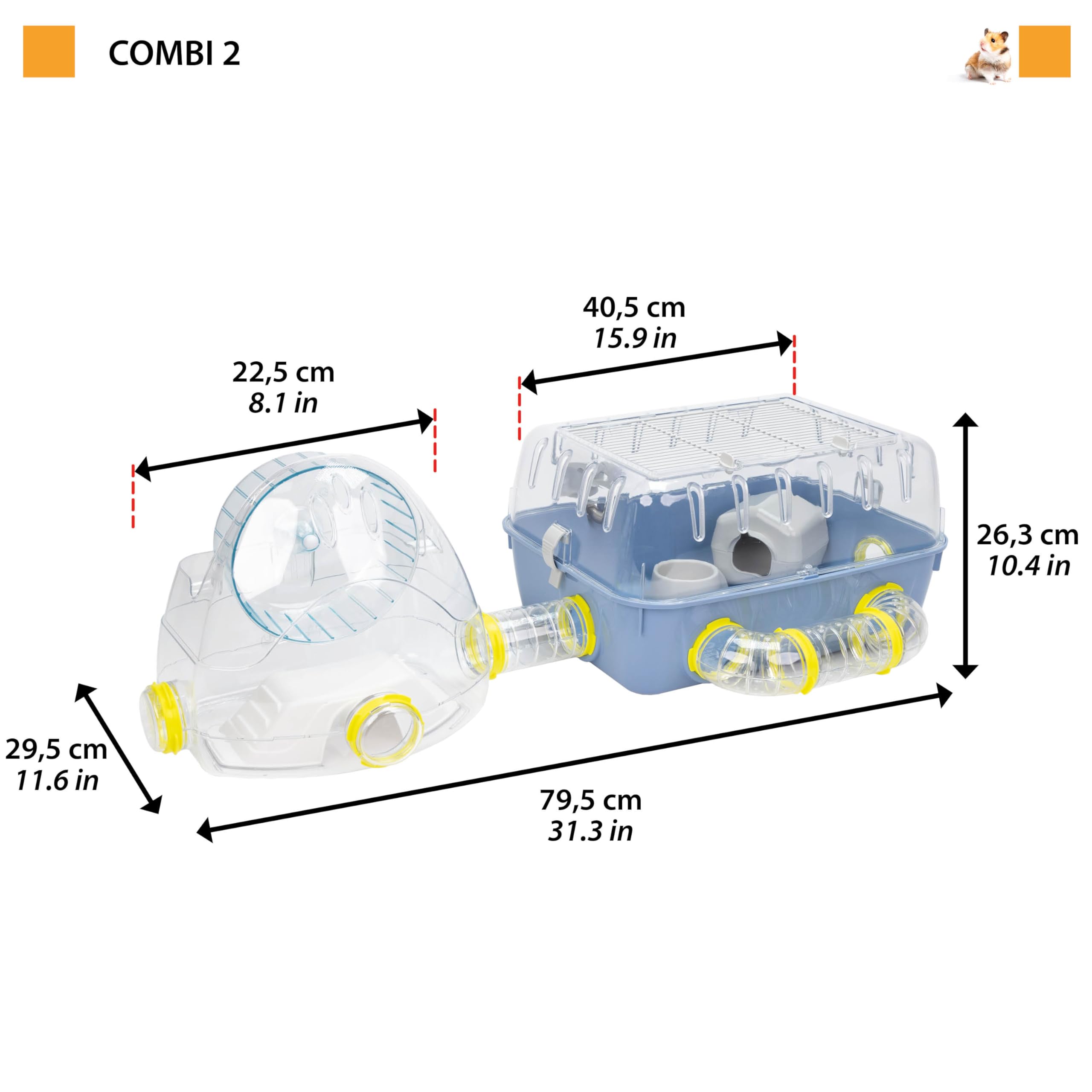 ferplast-hamsterk-fig-combi-2-mit-r-hren-fitnessstudio-79-5-x-29-5-x-26-3-cm-bla image 3