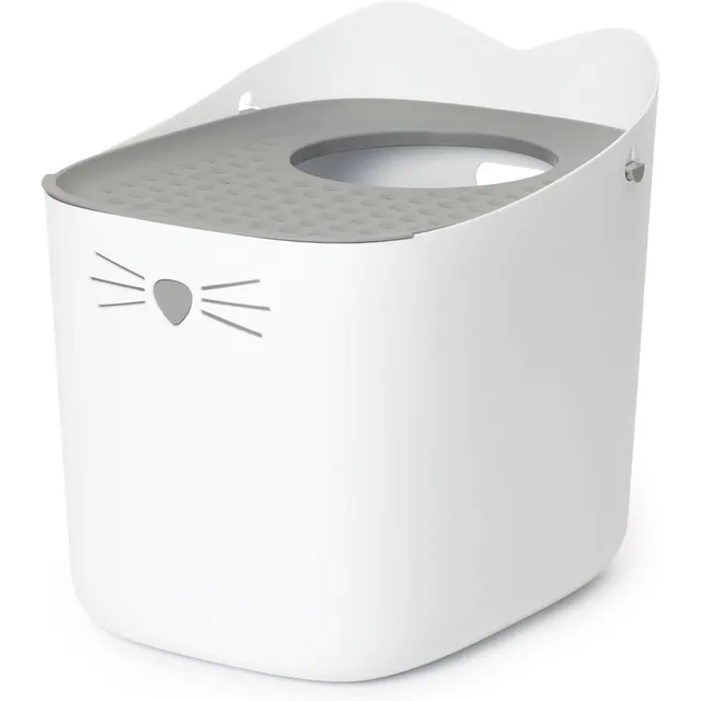 catit-pixi-katzentoilette-top-entry-grau image 1