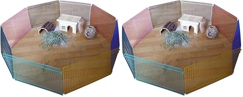 kerbl-pet-freigehege-8-elemente-34x23-cm-bunt-metall-f-r-hamster image 7