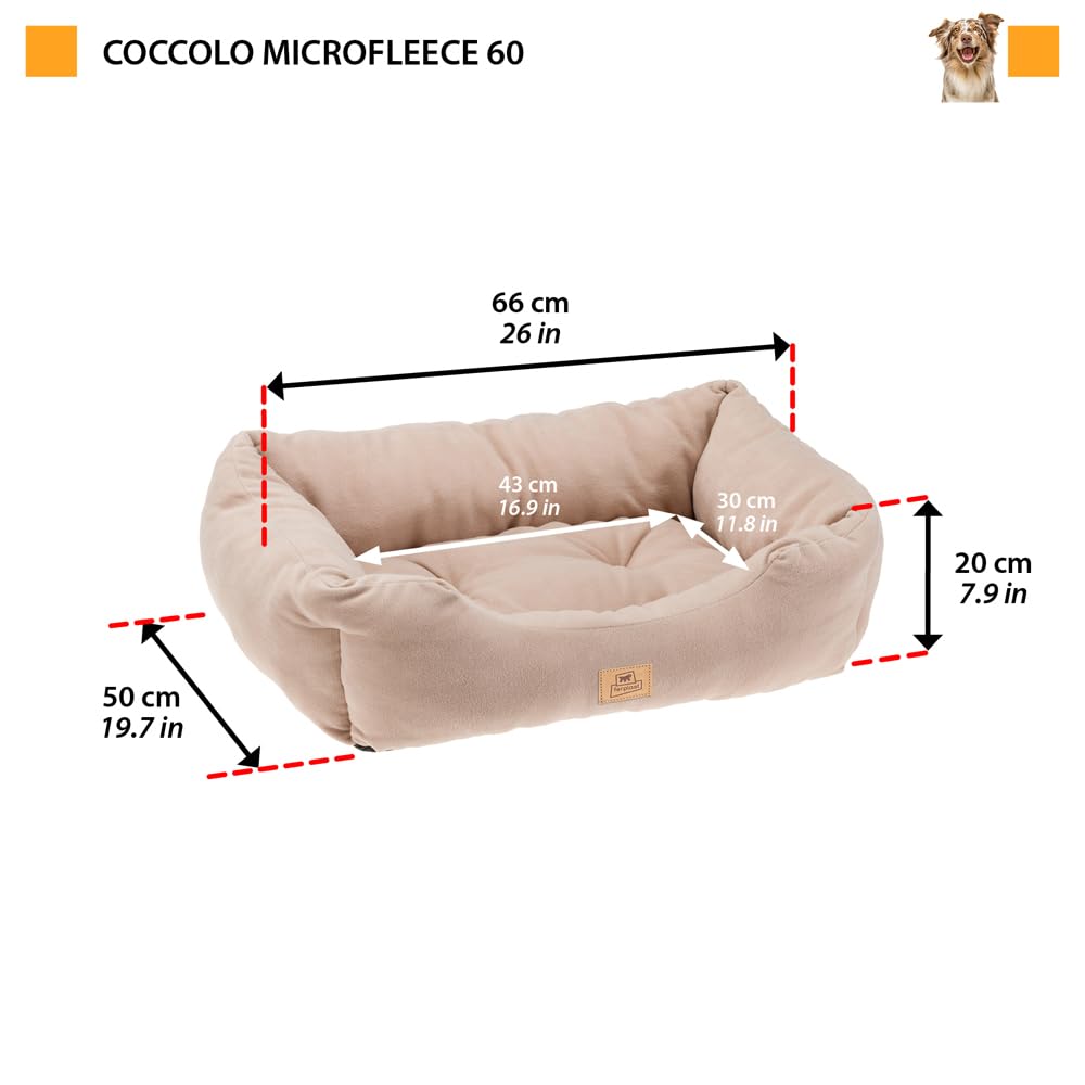 ferplast-coccolo-60-hundesofa-katzenbett-microfleece-66-x-50-x-h-20-cm-beige image 2