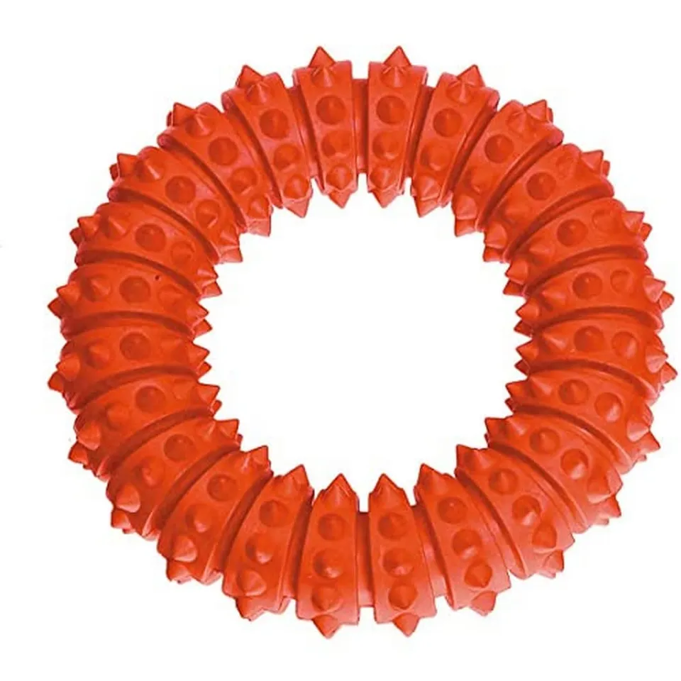 karlie-ruffus-vollgummi-aqua-ring-hundespielzeug-12-cm-orange-mit-vanille-aroma image 1