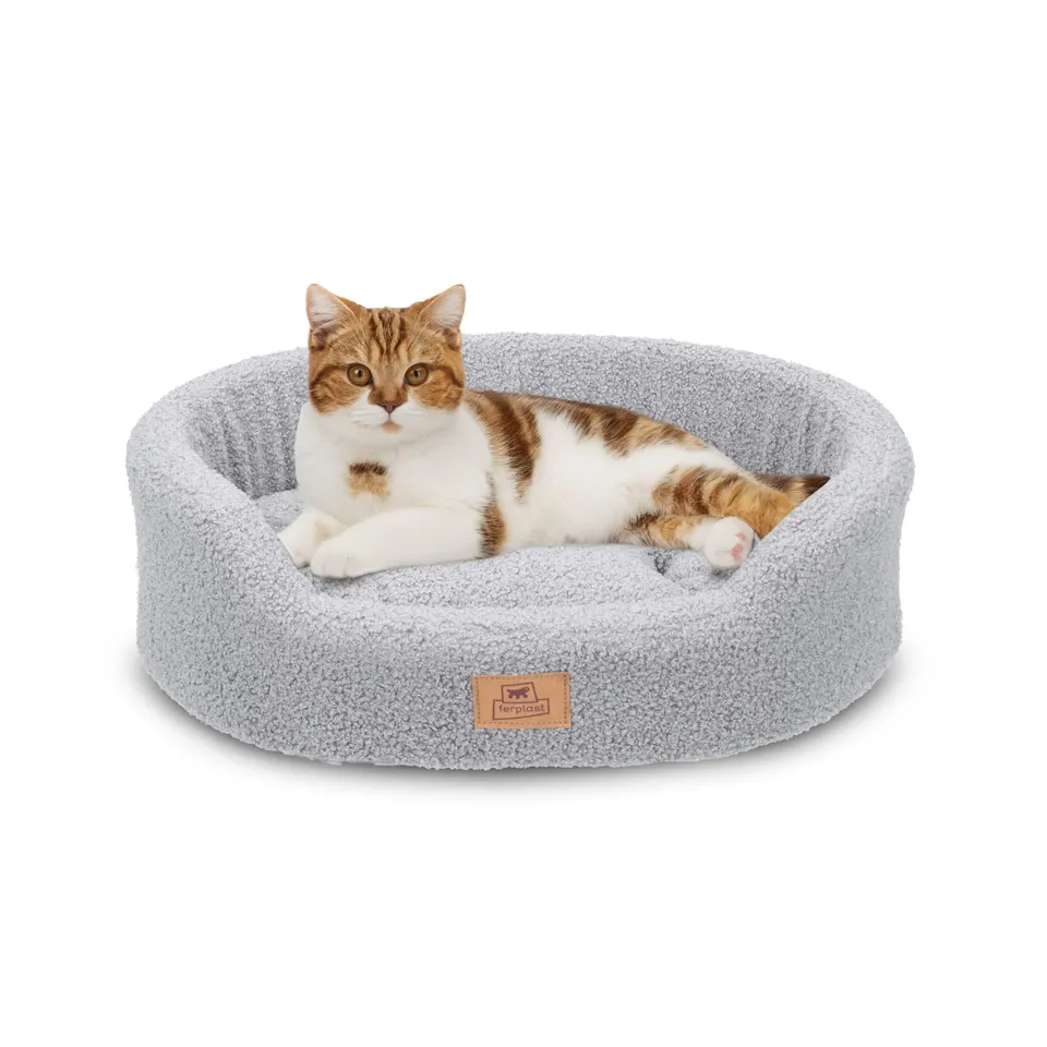 ferplast-hundebettkissen-katzenkissen-boucl-45-x-35-x-h-13-cm-grau image 1