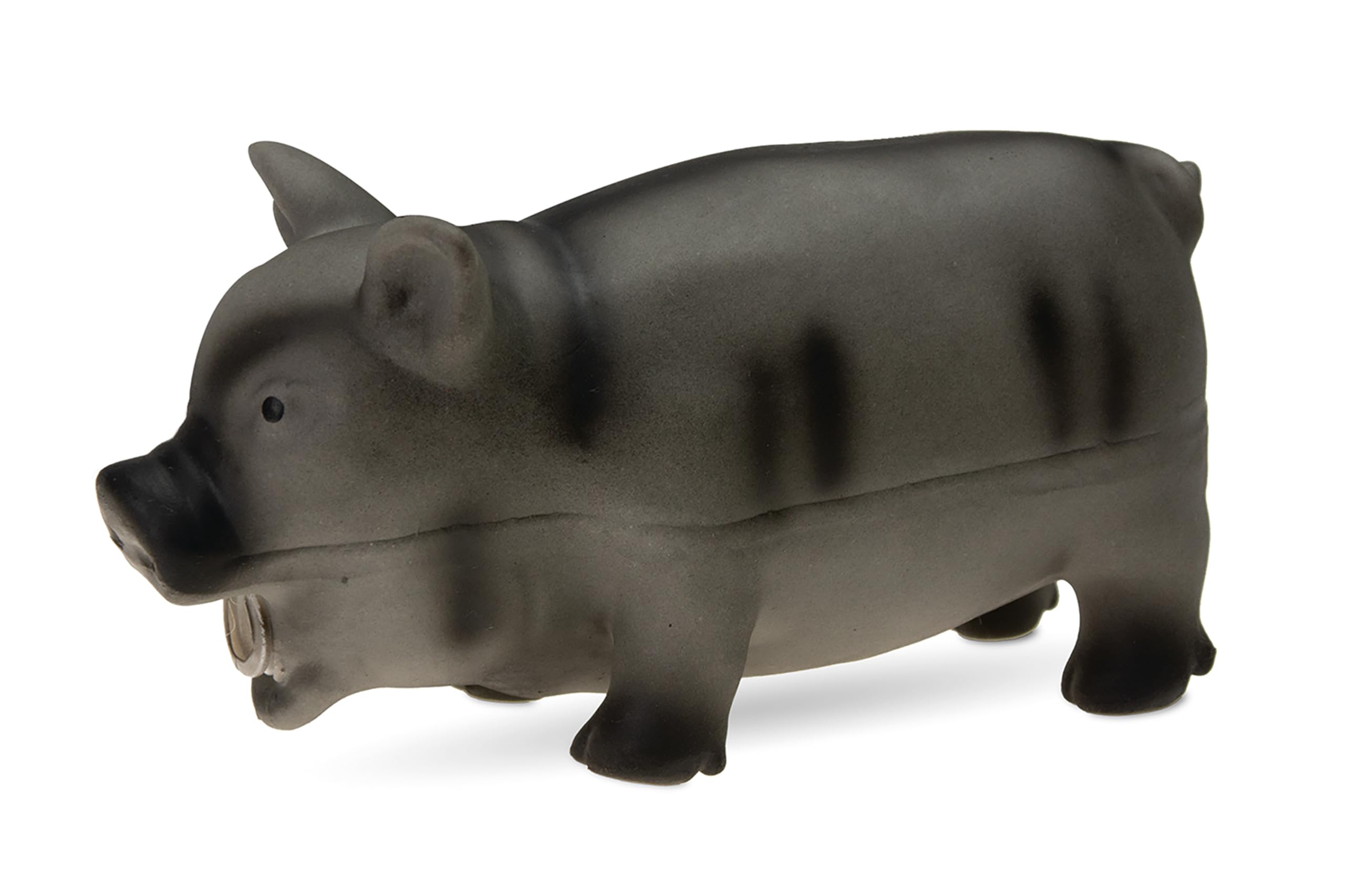 karlie-schwein-hundespielzeug-latex-schwarz-22x10x10-cm image 1
