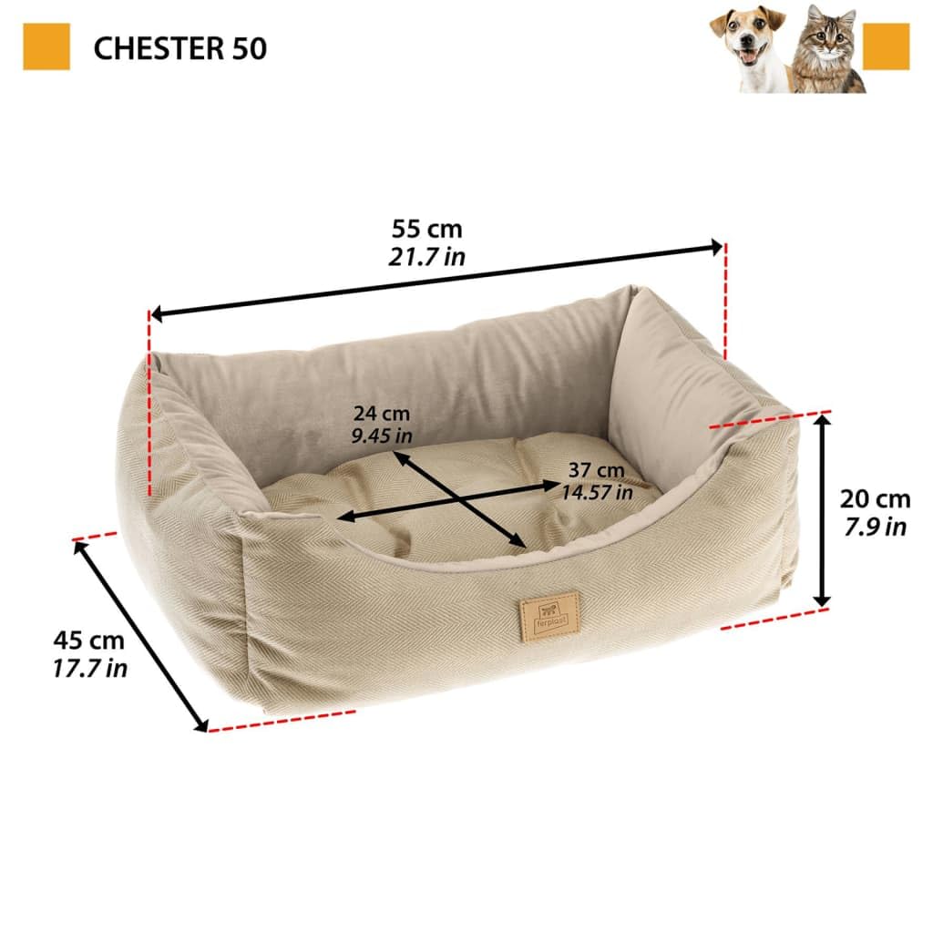 ferplast-chester-50-hunde-und-katzen-sofa-beige-55-x-45-x-h-20-cm image 3
