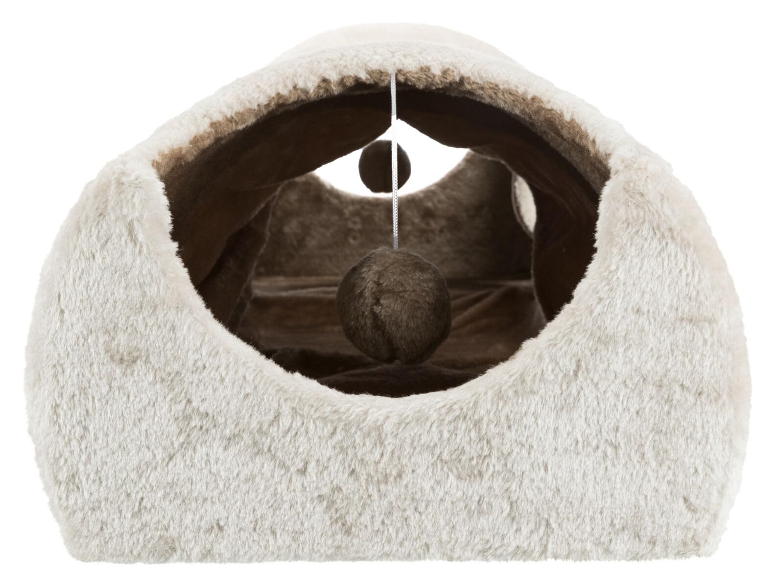 trixie-43004-kratztunnel-f-r-katzen-110-x-30-x-38-cm-lichtgrau-braun-taupe image 4