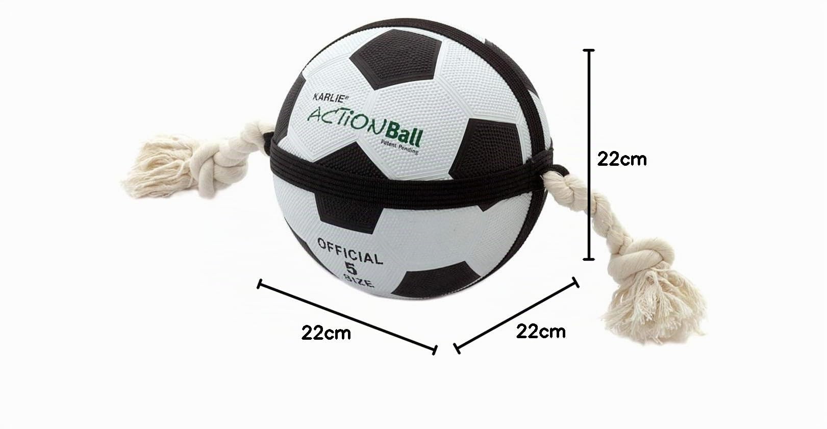 karlie-action-ball-fu-und-basketball-22-cm-schwarz-wei image 4